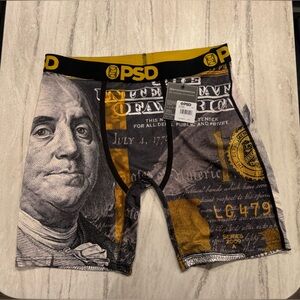 NWT Men’s PSD Boxer Briefs “Gold Benji” Sz Large
